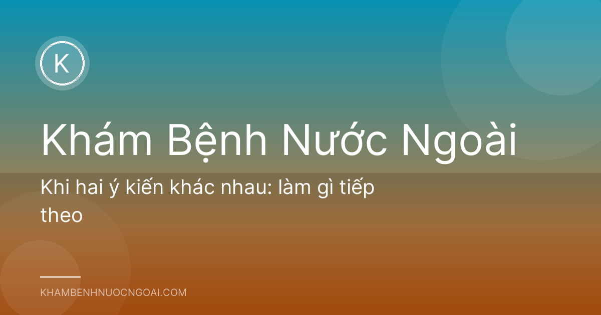 Khi hai ý kiến khác nhau: làm gì tiếp theo